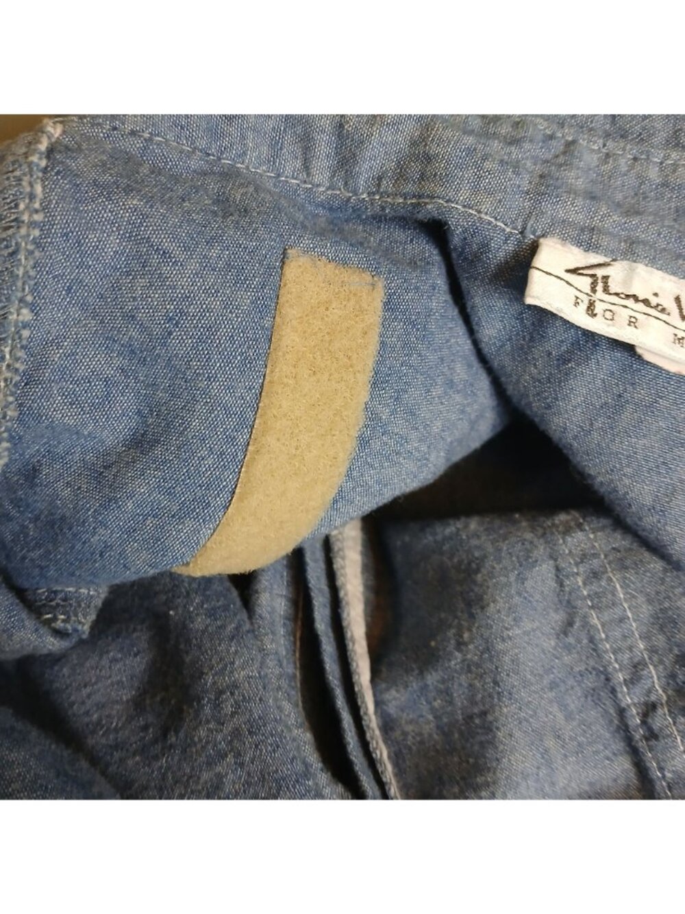 VTG Gloria Vanderbilt Murjani Medium Denim Short-Sleeve Shirt Snap Pocket #D-41 - Picture 4 of 6